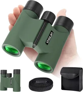 10x22 HD Binoculars for Adults and Kids, ED Lens with 60-Layer Coating, Waterproof Fogproof Compact Binoculars for Bird Watching, Hunting, Stargazing & Travel