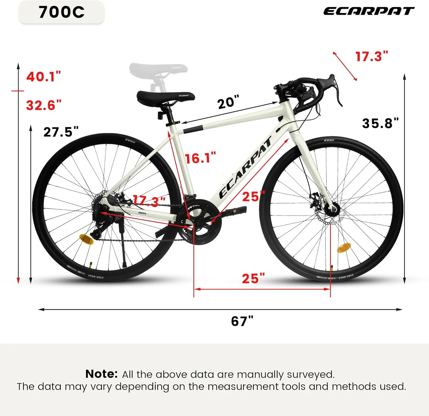 700C Road Bikes, 16 Speed, Commuting City Bicycles for Men Womens, Aluminum/Steel Frame, Hybrid Bike to School Work