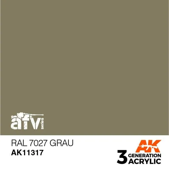 AK Interactive AK11317 3G AFV RAL 7027 Grau Paint 17ml