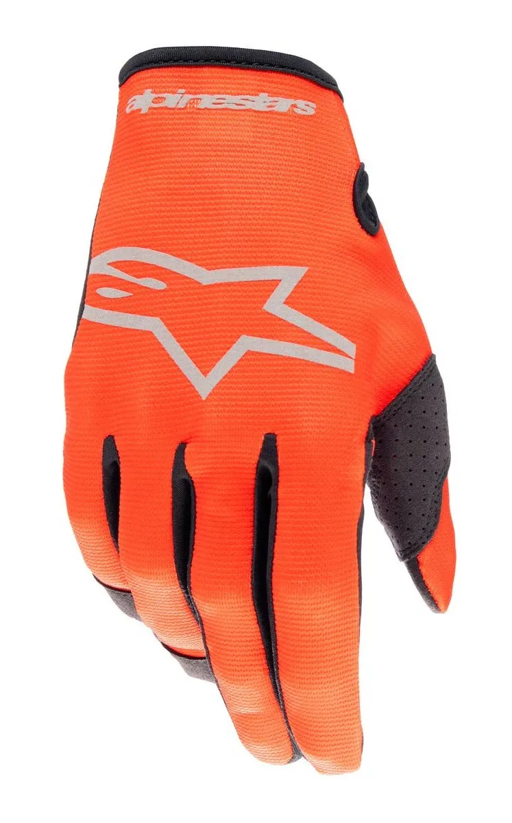 Alpinestars Kids Radar Hot Orange Black Gloves