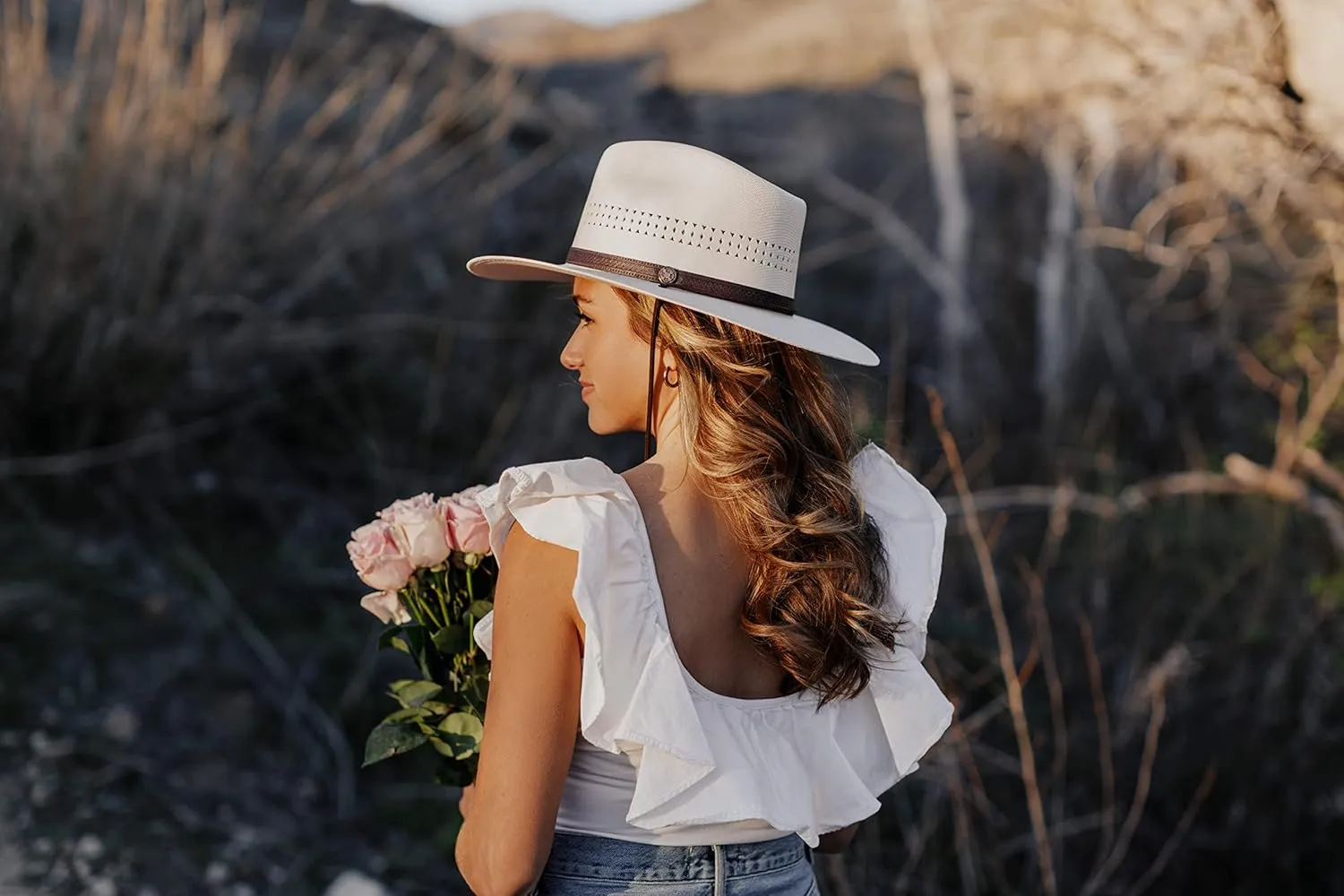 American Hat Makers Straw Hats for Men & Women  Barcelona Fedora Hat