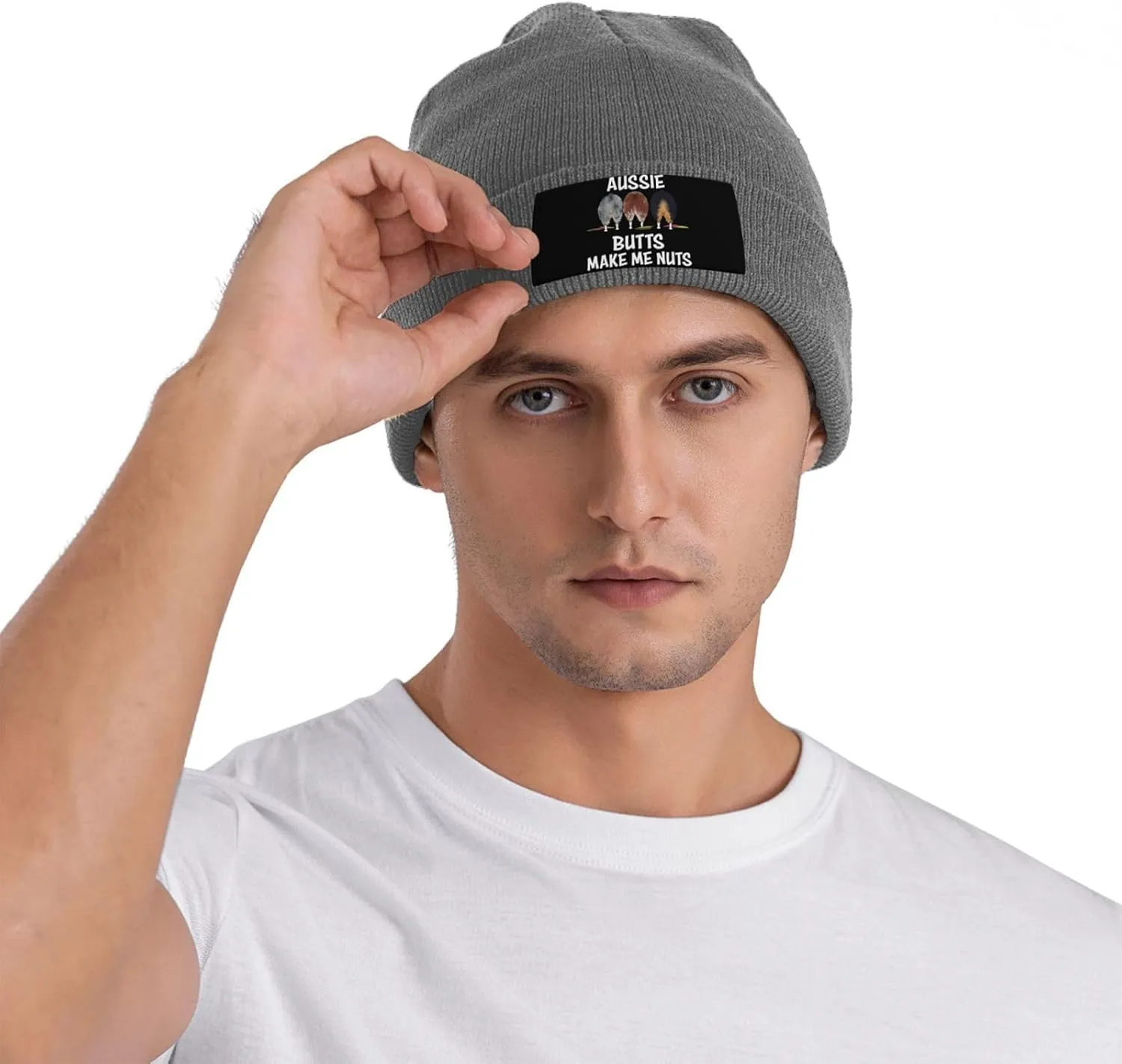Aussie Butts Make Me Nuts Beanie Hat Winter Warm Skull Beanie for Men Women