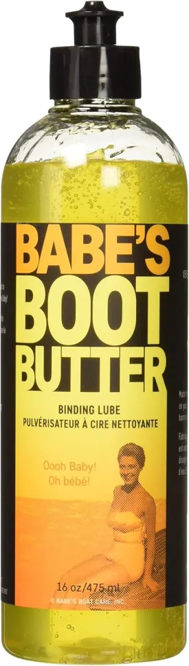 Babes Boot Butter  Water-Based Binding Lubricant for Wakeboards & Skis  Eco-Friendly, Non-Drying Formula for Easy Entry & Snug Fit - 1 Pint
