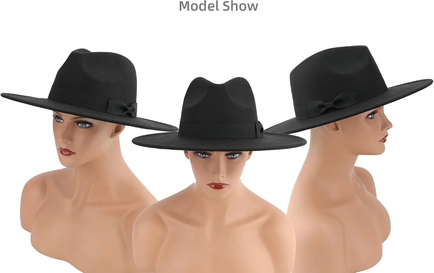 Big Wide Brim Women Fedora Hat