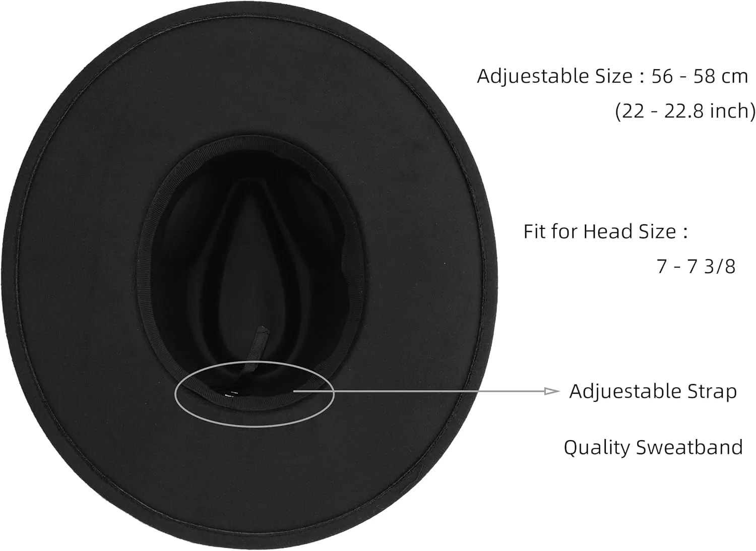 Big Wide Brim Women Fedora Hat