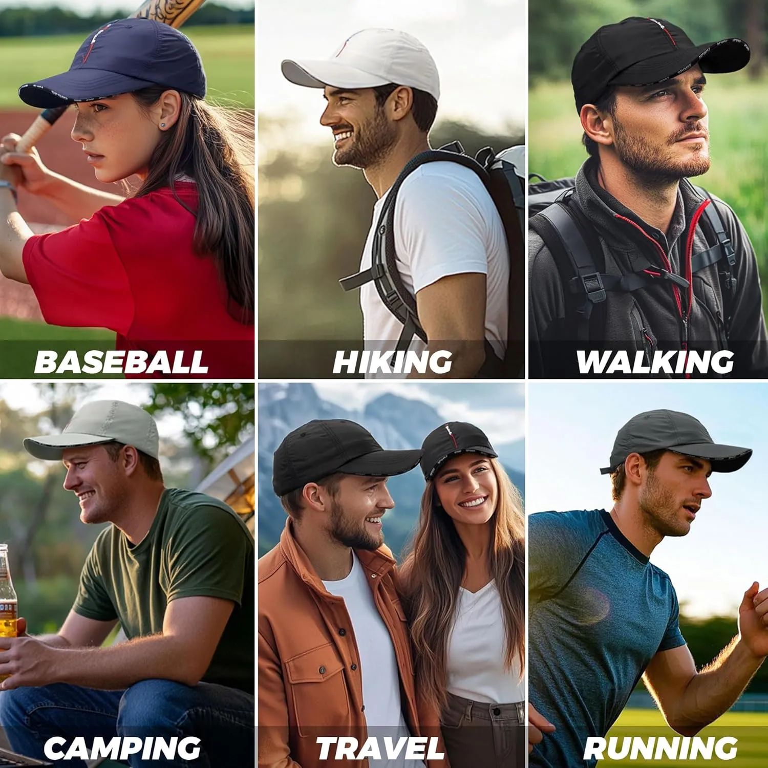 CLAPE Outdoor Sun Visor Hats Lightweight Waterproof Breathable Sports Hat UPF50  Ultra Thin Cooling Baseball Hats