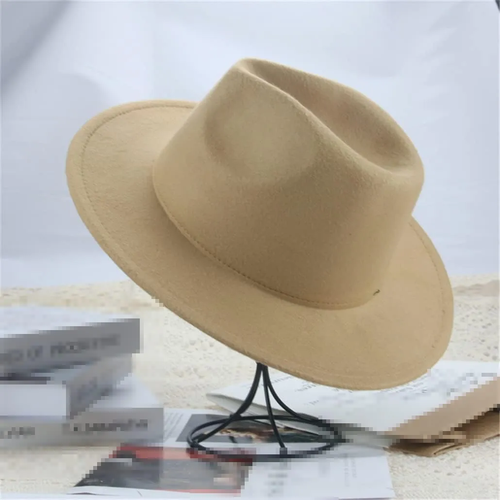 Fedora Hats for Women Black White Hip Hop Panamas Felted Hats for Men Formal Church Wedding Winter Hats,Grass En8-60-62cm