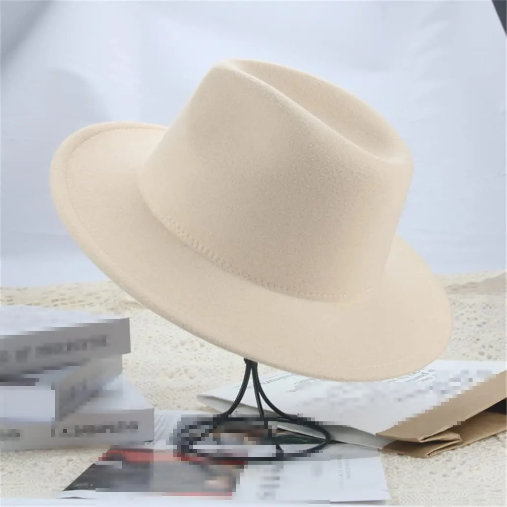 Fedora Hats for Women Black White Hip Hop Panamas Felted Hats for Men Formal Church Wedding Winter Hats,Grass En8-60-62cm