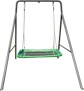 FlyMax Rectangle Tree Swing, 46" x 25" Outdoor Platform Saucer (Swingset Frame Not Included)
