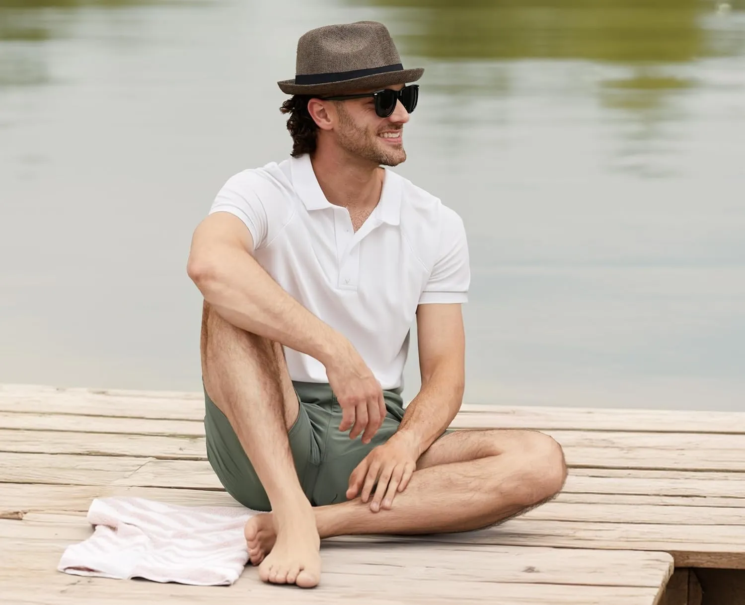 Funky Junque Premium Fedora Hat - Stylish Sun Protection for Men & Women - Perfect for Summer Beach, Travel & Outdoors