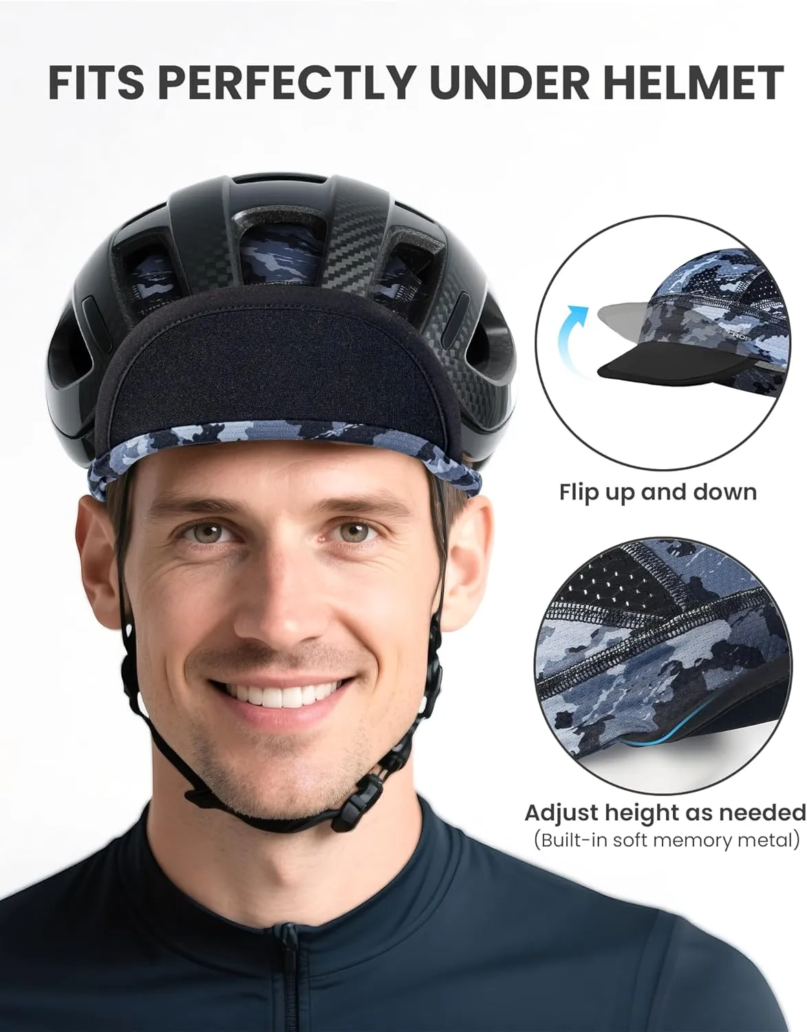 GXCROR Cooling Skull Cap for Men Women Lightweight Breathable Helmet Liner UV Sun Shield for Summer Motorcycle Cycling