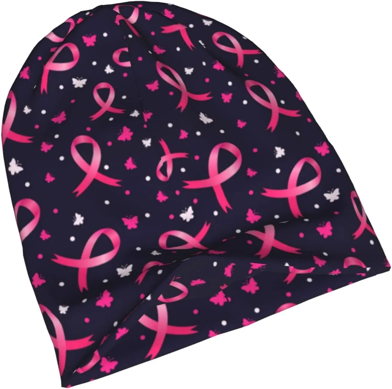 Heart Beanie Chemo Hat Cancer Headwear Knitted Hats Baggy Slouchy Scarf Nightcap for Adults Women Men