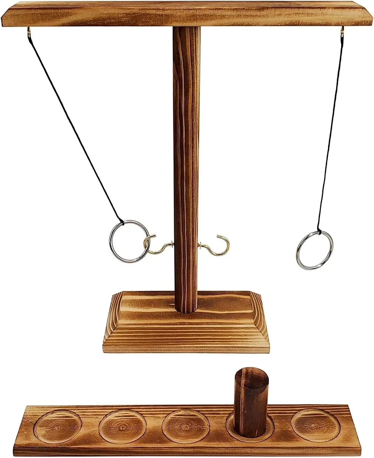 Hook and Ring Toss Game for Adults Party Games Wider & Longer Latest Verison - Rectangle