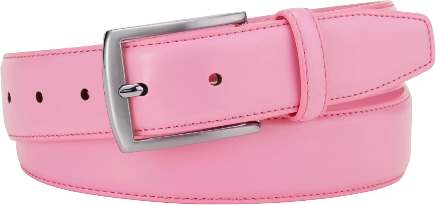 KM Legend Mens Leather Dress Belt for Work Business and Casual