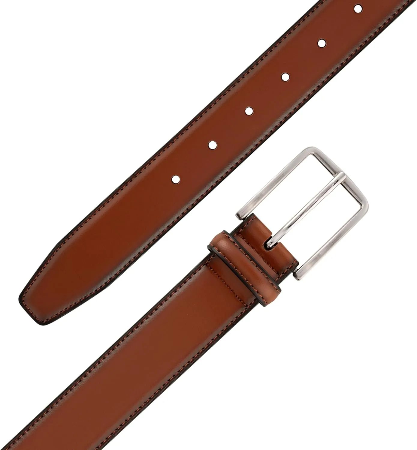 KM Legend Mens Leather Dress Belt for Work Business and Casual