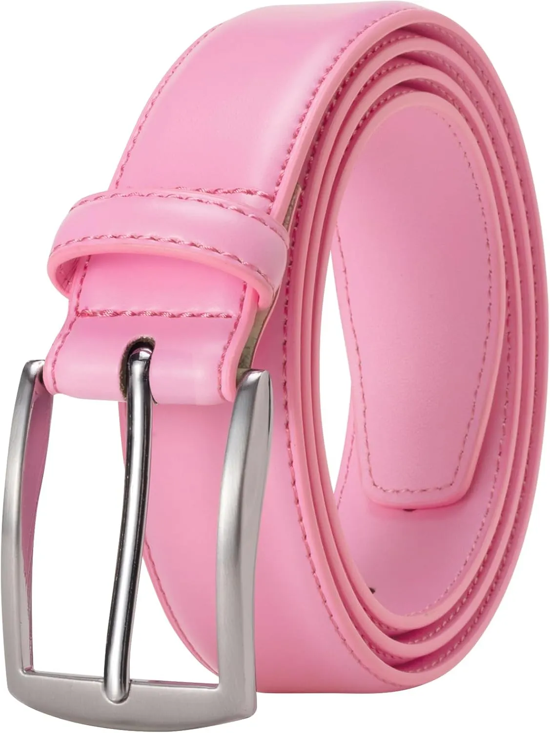 KM Legend Mens Leather Dress Belt for Work Business and Casual
