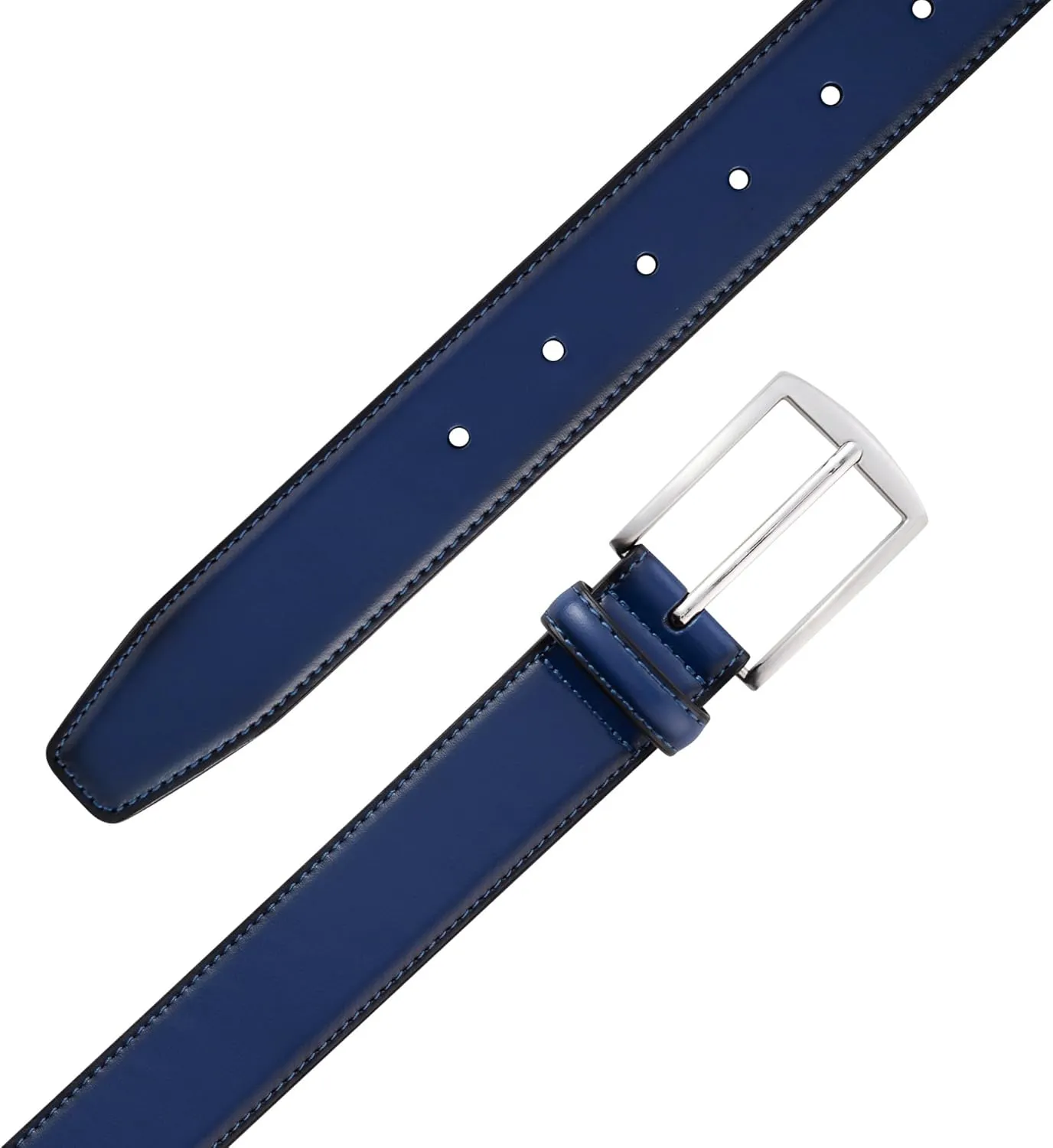 KM Legend Mens Leather Dress Belt for Work Business and Casual