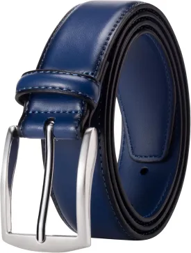 KM Legend Mens Leather Dress Belt for Work Business and Casual
