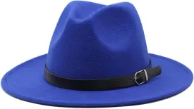 Men Fedoras Women's Jazz Hat Summer Spring Black Woolen Blend Cap Outdoor Casual Hat
