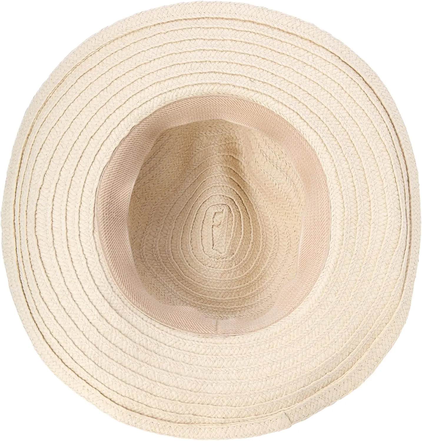 Nautica Men's Fedora Hat - Classic Brim Straw Sun Hat with UV Protection and Decorative Band for Outdoor Adventures