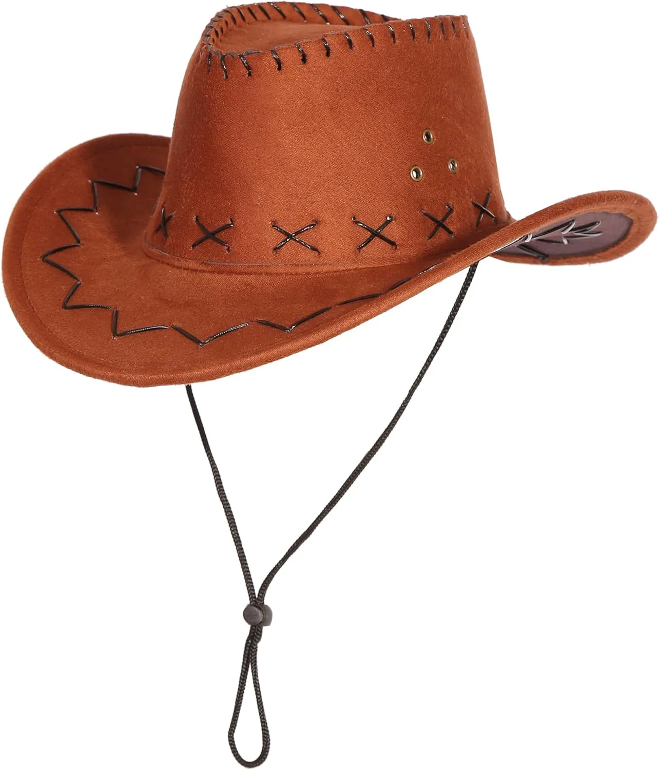 Sicypoty Kids Cowboy Costume for Boys Rodeo Cowboy Set Halloween Birthday Party Dress Up Cosplay Brown