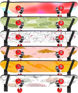 Skateboard Wall Mount, Skate Board Wall Display Holder Rack, Snowboard Ski Storage Organizer