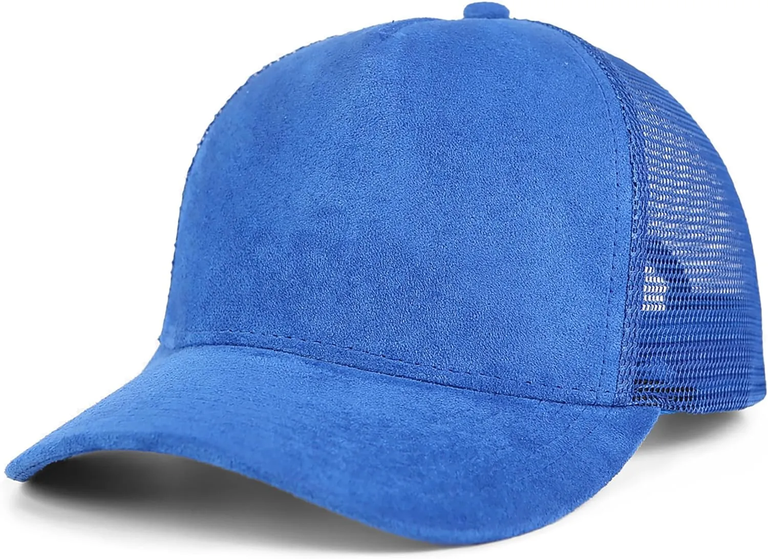 Suede Mesh Back Baseball Cap for Men Women Trendy 6-Panel Baseball Hats Sports Hat Sun Hat for Outdoor