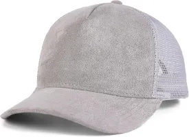 Suede Mesh Back Baseball Cap for Men Women Trendy 6-Panel Baseball Hats Sports Hat Sun Hat for Outdoor