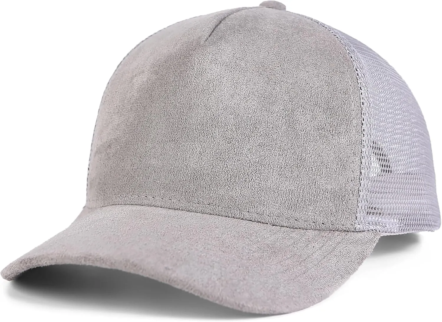 Suede Mesh Back Baseball Cap for Men Women Trendy 6-Panel Baseball Hats Sports Hat Sun Hat for Outdoor
