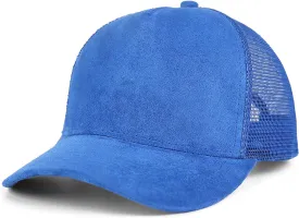 Suede Mesh Back Baseball Cap for Men Women Trendy 6-Panel Baseball Hats Sports Hat Sun Hat for Outdoor