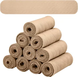 Toulite 10 Pcs Cotton Bra Liners 3 Layer Rectangle Under Bra Pads Sweat Liners for Women Sweating Supplies