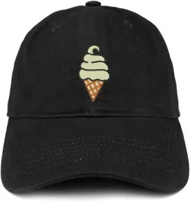 Trendy Apparel Shop Soft Serve Ice Cream Soft Crown 100% Brushed Cotton Cap