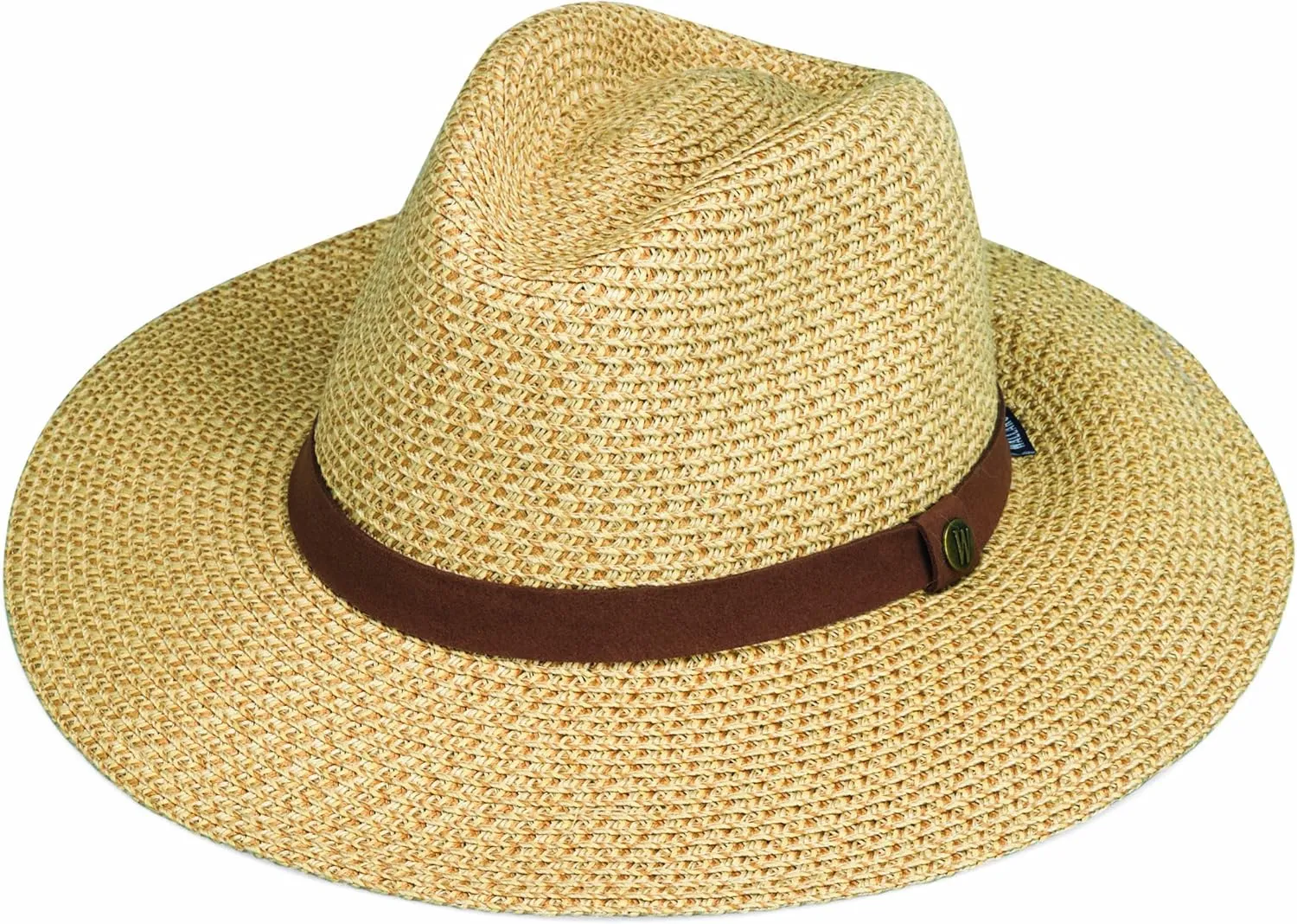 Wallaroo Hat Company Mens Outback Fedora  Lightweight Wide Brim Natural Fiber Hat, UPF 50  UV Protection, Travel Sun Hat