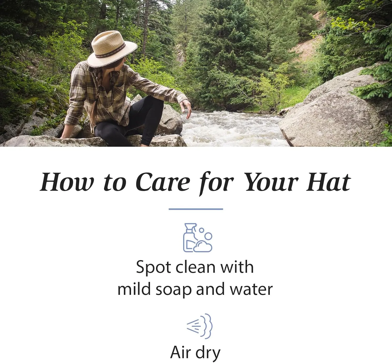Wallaroo Hat Company Mens Outback Fedora  Lightweight Wide Brim Natural Fiber Hat, UPF 50  UV Protection, Travel Sun Hat